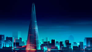 Futuristic_ Minimalist_ Cityscape Wallpaper