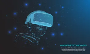 Futuristic Neon City In Virtual Reality Wallpaper