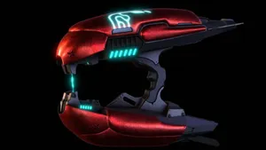 Futuristic Plasma Rifle In Action Wallpaper