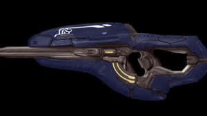 Futuristic Plasma Rifle In Action Wallpaper