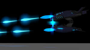 Futuristic Plasma Rifle Ready For Action Wallpaper