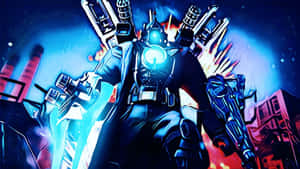 Futuristic_ Robot_ Cameraman_ Artwork Wallpaper