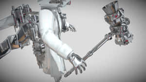 Futuristic_ Robot_ Cameraman Wallpaper