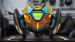 Futuristic Robot Head Design Wallpaper