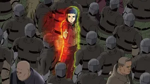 Futuristic Robotics Work Together In The World Of Ghost In The Shell. Wallpaper