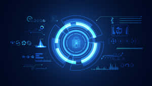 Futuristic Security Interface Concept Wallpaper