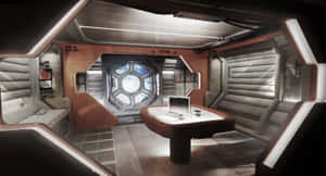 Futuristic Spaceship Crew Quarters.jpg Wallpaper