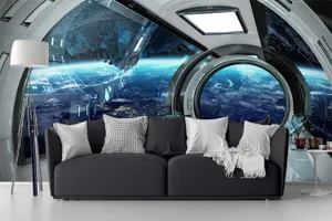 Futuristic Spaceship Lounge Area.jpg Wallpaper