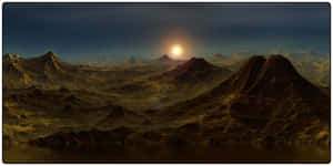 Futuristic Terraforming On Mars Wallpaper