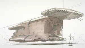 Futuristic The Trade Federation Spaceships Wallpaper