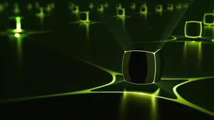 Futuristic Three-dimensional Technology Interface Wallpaper