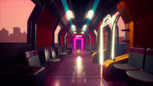 Futuristic_ Transit_ Tunnel_at_ Dusk.jpg Wallpaper