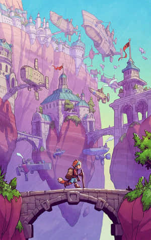 Futuristic Warrior-ready To Face The Challenge Wallpaper