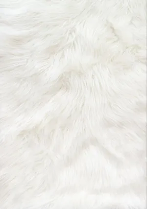 Fuzzy White Fur Wallpaper