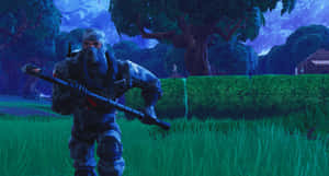 Fye No Skin Fortnite Battle Royale In Action Wallpaper