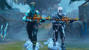 Fye No Skin Fortnite Character On The Battle Field Wallpaper