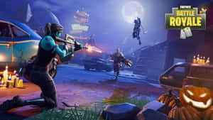 Fye No Skin Fortnite’s Epic Battle Moment Wallpaper