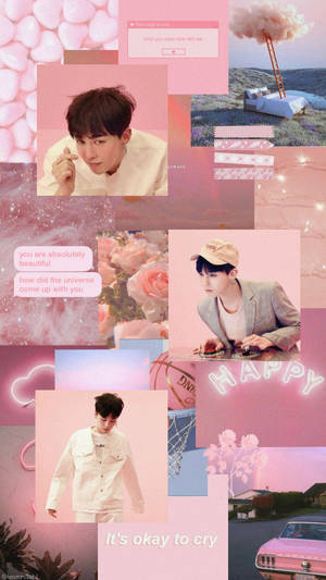 G-dragon Pink Aesthetics Wallpaper