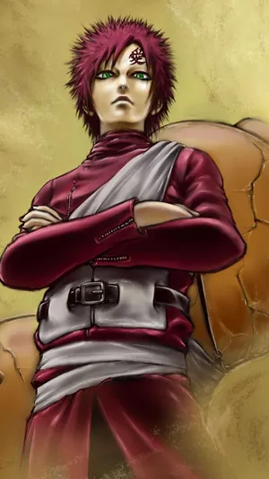 Gaara Iphone Imposing Wallpaper