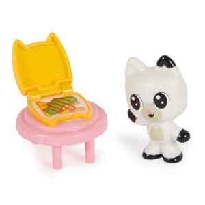 Gabby Dollhouse Catand Pizza Chair Toy Wallpaper