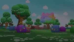 Gabby Dollhouse Magical Garden Wallpaper