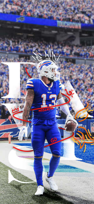 Gabe Davis Buffalo Bills Celebration Wallpaper