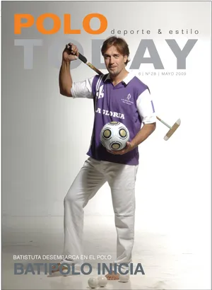 Gabriel Batistuta - Argentine Football Legend On Polo Magazine Cover Wallpaper
