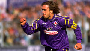 Gabriel Batistuta Expressing Emotion On The Field Wallpaper