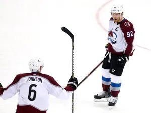 Gabriel Landeskog - A Powerhouse Of Nhl Wallpaper