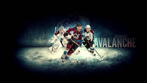 Gabriel Landeskog Colorado Avalanche Team Poster Wallpaper