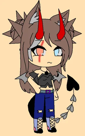 Gacha_ Baddie_ Character_ Design Wallpaper