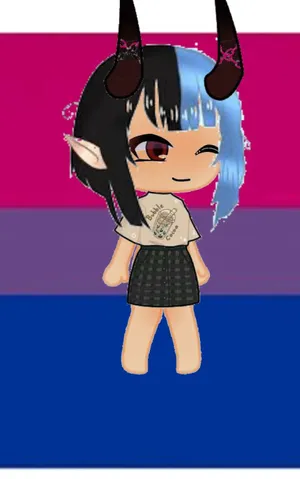 Gacha Baddie Character Illustration Wallpaper