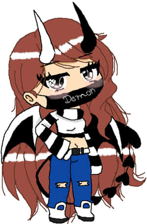 Gacha_ Baddie_ Demon_ Character Wallpaper