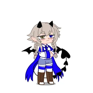 Gacha Baddie Demon Character Wallpaper