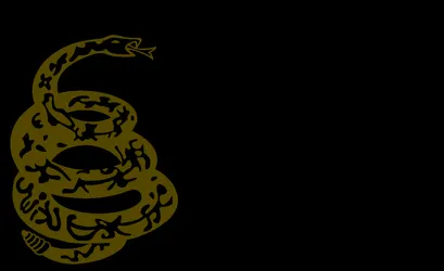 Gadsden Flag Black And Gold Wallpaper