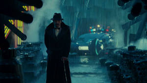 “gaff In The Rain” From Blade Runner (1982) Wallpaper