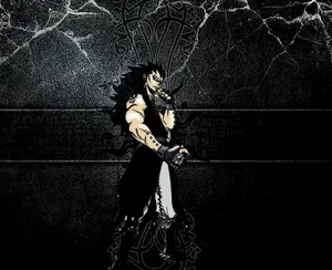 Gajeel Redfox Unleashes His Iron Power In An Epic Battle Scene. Wallpaper