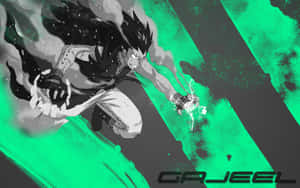 Gajeel Redfox Unleashing His Powerful Iron Magic Wallpaper