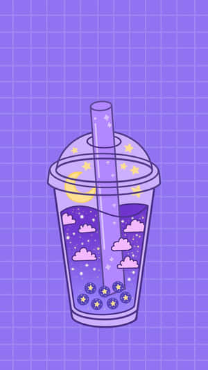 Galactic Boba Drink Aesthetic.jpg Wallpaper