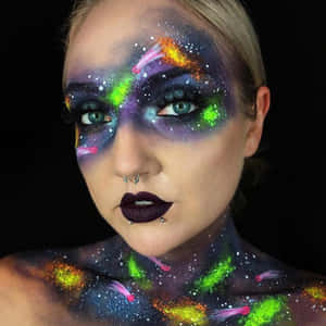 Galactic_ Fantasy_ Makeup_ Look Wallpaper