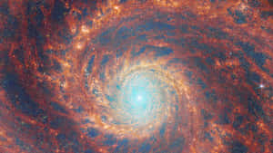 Galactic Spiral Starburst Wallpaper