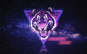 Galactic Tiger Art Wallpaper