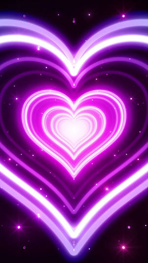 Galactic Wildflower Heart Wallpaper