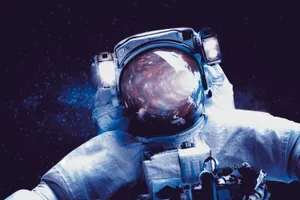Galactical Artistic Astronaut Wallpaper