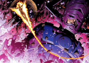 Galactus, Devourer Of Worlds, Strikes Fear In The Universe Wallpaper