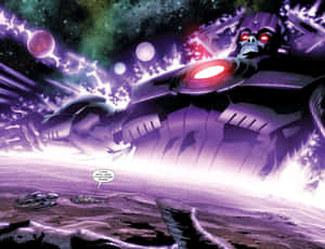 Galactus: The Devourer Of Worlds In Action Wallpaper