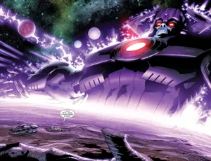 Galactus: The Devourer Of Worlds In Action Wallpaper