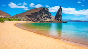 Galapagos Islands Beach Pinnacle Rock Wallpaper