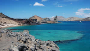 Galapagos_ Islands_ Pinnacle_ Rock_ Beach_ View Wallpaper