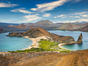 Galapagos_ Islands_ Pinnacle_ Rock_ View Wallpaper